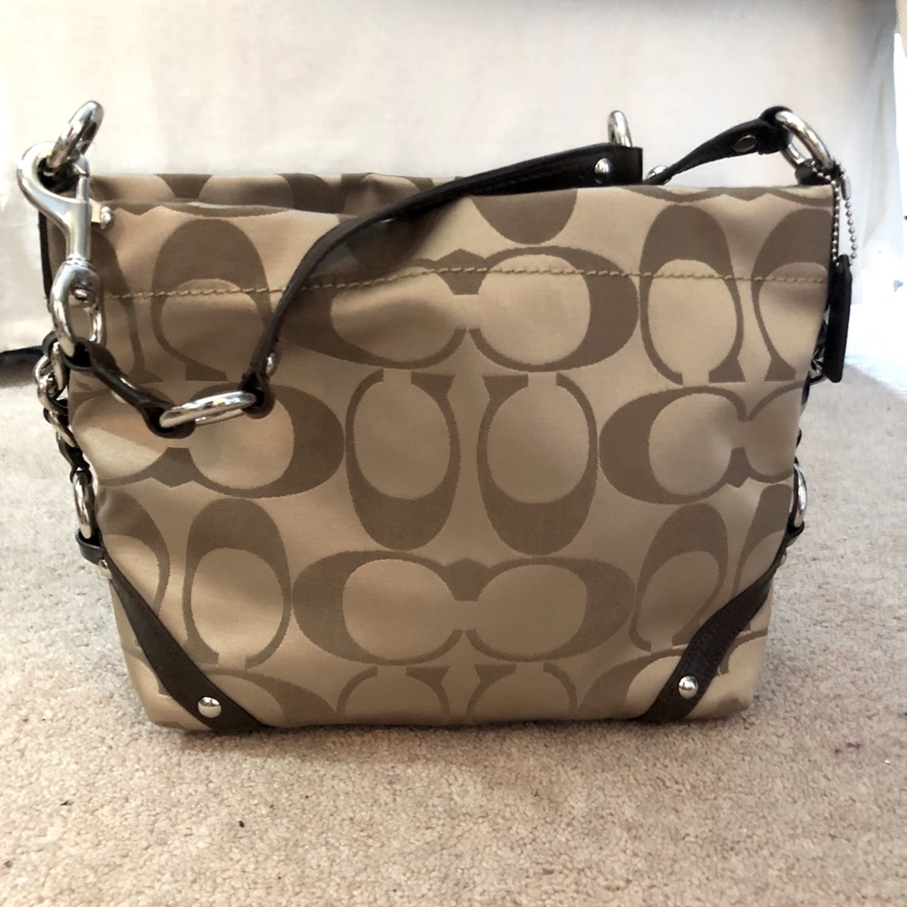 COACH BAG NWOT Brown Leather, Coach Pattern